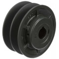 Product Image of 2 Groove Cast Iron Variable Pitch Sheave w/ 1-3/8" Bore, 7.1" OD