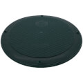 15" Flat Cover for Corrugated Pipe (Green)