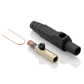 Product Image of 15 Series Cam-Type Female Plug, Contact & Insulator, Detachable, Crimp Tube Termination, #8, #4 AWG, 140A Max, Type 3R When Mated (Black)