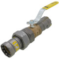 Product Image of 1" Press x Press Union MegaPressG Bronze Ball Valve w/ Carbon Steel