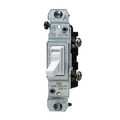 Product Image of 15A Single-pole Toggle Switch, Less Ears, Grounding (White)