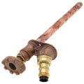 Product Image of Model 30 10", 1/2" MPT x Sweat Inlet Downward Pitch Wall Faucet w/ Metal Handle