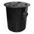 Product Image of 36" x 36" Duplex Polyethylene Basin w/ Steel-Solid Cover, 2" Vent, 4" Cast Iron Inlet Hub
