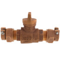 Product Image of 3/4" Pack Joint (CTS) x Pack Joint (CTS) Curb Stop - T-5300NL (No Lead Bronze)