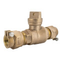 Product Image of 1-1/2" Pack Joint (CTS) x Pack Joint (CTS) Curb Stop - T-5300NL (No Lead Bronze)