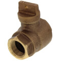 1" FNPT x FNPT Curb Stop T-5500NL (No Lead Bronze)