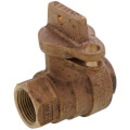 3/4" FNPT x FNPT Lock Wing Curb Stop Valve - T-5500LWNL (No Lead Bronze)