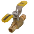 Product Image of 1/2" Expansion PEX Full Port Forged Brass Ball Valve w/ Wing T-Handle (Lead Free)
