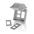 Product Image of 2-Gang Extra Duty Weather-resistant While-in-use Cover For Outlet/receptacle/GFCI/Decora, Vertical (Clear)