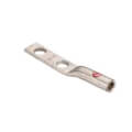 Product Image of Two Hole Long Barrel Copper Lug, Wire Size 2/0 AWG, 1/2" Bolt (Black)