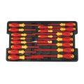 Product Image of 19 Piece Insulated SoftFinish Screwdriver and Cat III Voltage Detector Set with Toolbox Tray