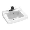 Declyn Wall-Hung Sink With 4" Centerset, for Concealed Arms (White)
