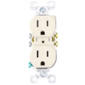 Product Image of Tamper-Resistant Duplex Receptacle, NEMA 5-15R - Brown (15A, 125V)