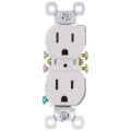 Product Image of Tamper-Resistant Duplex Receptacle, NEMA 5-15R - White (15A, 125V)