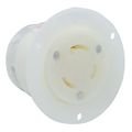 Product Image of 30A, 250V 3-Phase, NEMA L11-30R, 3P, 3W, Flanged Outlet Locking Receptacle, Non-Grounding (White)