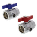 Product Image of Manifold Ball Valve w/ Thermometer, Straight (Box of 2)