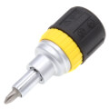 Product Image of 6-in-1 Ratcheting Screwdriver, Stubby, Ph, Sl, Nut Bits