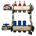 Product Image of 12 Loop 1-1/2" High Flow Stainless Steel Manifold w/ Flowmeter & Ball Valve (Fully Assembled)