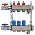 Product Image of 3 Loop 1-1/2" High Flow Stainless Steel Manifold w/ Flowmeter & Ball Valve (Fully Assembled)