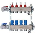 Product Image of 4 Loop 1-1/2" High Flow Stainless Steel Manifold w/ Flowmeter & Ball Valve (Fully Assembled)