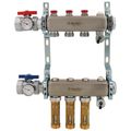 Product Image of 3 Loop 1-1/2" Stainless Steel Manifold w/ Flowmeter & Ball Valve (Fully Assembled)