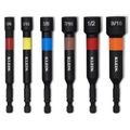 Product Image of 6-Piece, 4" Color-Coded Magnetic Power Nut Setters Set - SAE