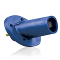 Product Image of 17 Series Male Panel Receptacle, Cam-type, 30-degree, Taper Nose, Threaded Stud, 250-750MCM, 690A (Blue)
