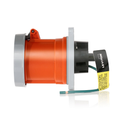 Product Image of 100A, 125/250V 3-Phase, 3P, 4W, LEV Series IEC 60309-1 & 60309-2 Pin & Sleeve Receptacle, IP66/IP67/IP68/IP69K, Watertight (Orange)