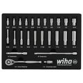 Product Image of 25-Piece, 1/4" Drive Standard & Deep Socket Tray Set - SAE