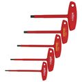 Product Image of 5-Piece Insulated T-Handle Hex Screwdriver Set (Metric)