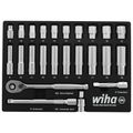 Product Image of 24-Piece, 3/8" Drive Standard and Deep Socket Tray Set - Metric