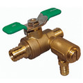 Product Image of 3/4" Full-Port Bronze Ball Valve with Integral Thermal Expansion Relief Valve and 3/8" Hose Compression Fitting (LF)