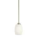 Product Image of Eileen 8" 1 Light Mini Pendant w/ Satin Etched Cased Opal Glass (Brushed Nickel)