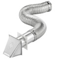 Product Image of 4" x 8 Ft. Flexible Aluminum Semi-Rigid All Metal Vent Kit
