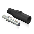 Product Image of Ball Nose In-line Latching Male Connector, 22 Series Single Pole Cam-type Contact & Insulator, Crimped, 250-350MCM, 690A Max (Black)
