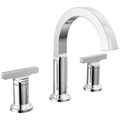 Product Image of Tetra 2 Handle Widespread Bathroom Faucet, T Lever Handles, 355887-PR-DST (Lumicoat Chrome)