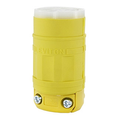 Product Image of 15A, 250V NEMA 6-15R, 2P, 3W, Connector, Straight Blade, Grounding, Dustguard (Yellow)
