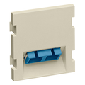 Product Image of Duplex Sc Angled Fiber Adapter MOS Module, Zirconia Ceramic Sleeve, 2 Units High (Ivory)