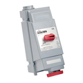 Product Image of 100A 480V IEC 309-1 & 309-2, 2P 3W Mechanical Interlock Pin & Sleeve Receptacle (Red)