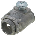Product Image of 3/8" 1 Screw Set Duplex Connector for BX-Flex, NM & MC Cables (Zinc)