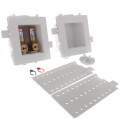 MODA PEX Crimp Washing Machine Outlet Box w/ Water Hammer Arrestor, 1/4 Turn, Standard Pack