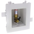 MODA PEX Crimp Ice Maker Outlet Box w/ Water Hammer Arrestor, 1/4 Turn, Standard Pack
