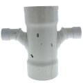 Product Image of 6" x 2" PVC DWV Double Sanitary Tee