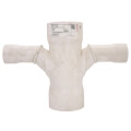 Product Image of 6" x 3" PVC DWV Double Sanitary Tee