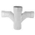 Product Image of 14" x 12" PVC DWV Double Sanitary Tee