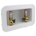 Product Image of Centro II CPVC Assembled Washing Machine Outlet Box w/ Water Hammer Arrestor, 1/4 Turn (Standard Pack)