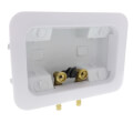 Product Image of 2" X 4" Expansion PEX Washing Machine Outlet Box 1/4 Turn Brass Ball Valves, Assembled
