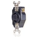 Product Image of 30A, 600V 3-Phase, NEMA L13-30R, 3P, 3W, Flush Mtg Locking Receptacle, Non-Grounding, V-0-MAX (Black)