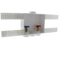Product Image of QUADTRO Washing Machine Outlet Box 1/4 Turn Brass Ball Valves (CPVC)