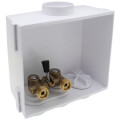 Product Image of QUADTRO Expansion PEX Washing Machine Outlet Box w/ Single Lever Ball Valve (Standard Pack)